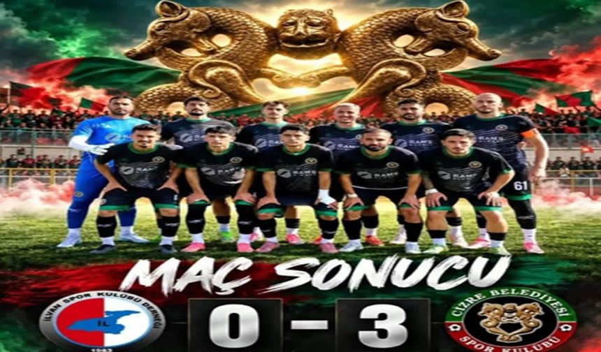 Cizre Belediyespor’dan Van’da 3 Gollü Galibiyet