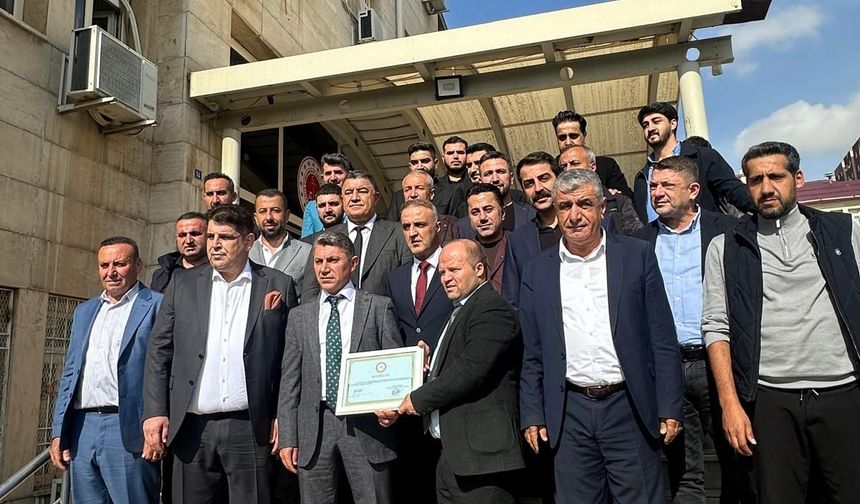 Şırnak TSO’da Yeni Dönem, Lokman Besen Mazbatasını Aldı