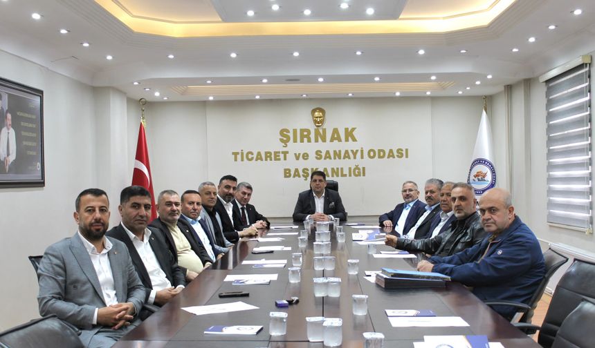 Şırnak TSO meclis başkanı Ökten’den yeni dönem için birlik mesajı