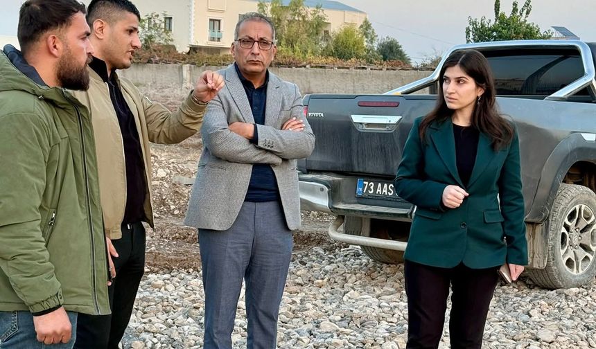 Silopi Belediyesi yol ve altyapı çalışmalarını yerinde inceledi