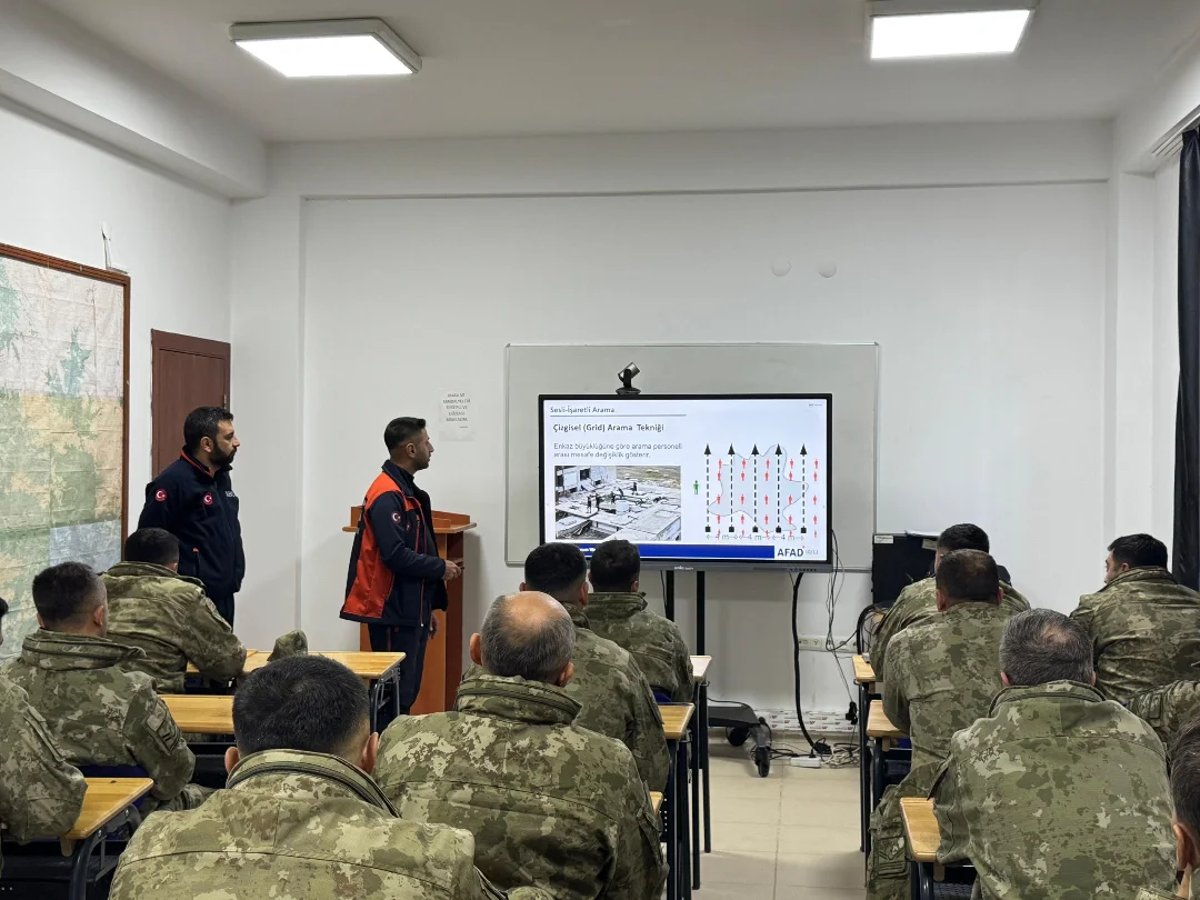 Şırnak Çakırşöğüt Jandarma Komando Tugay Komutanlığı Yerleşkesinde Inşa Ettiğimiz Enkazda Arama (5)