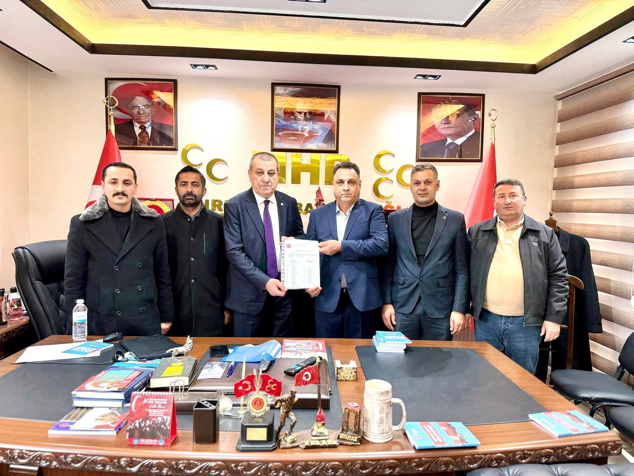 MHP Şırnak Merkez İlçe Başkanlığında Görev Değişimi