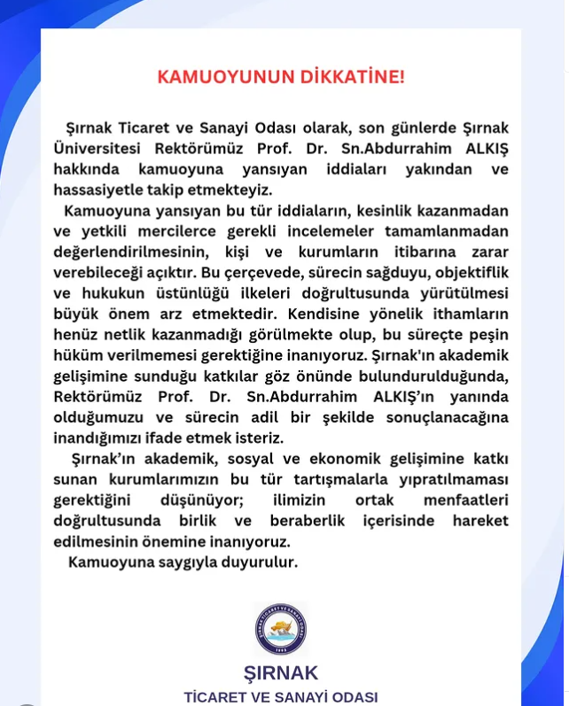 şırnaktso açıklma