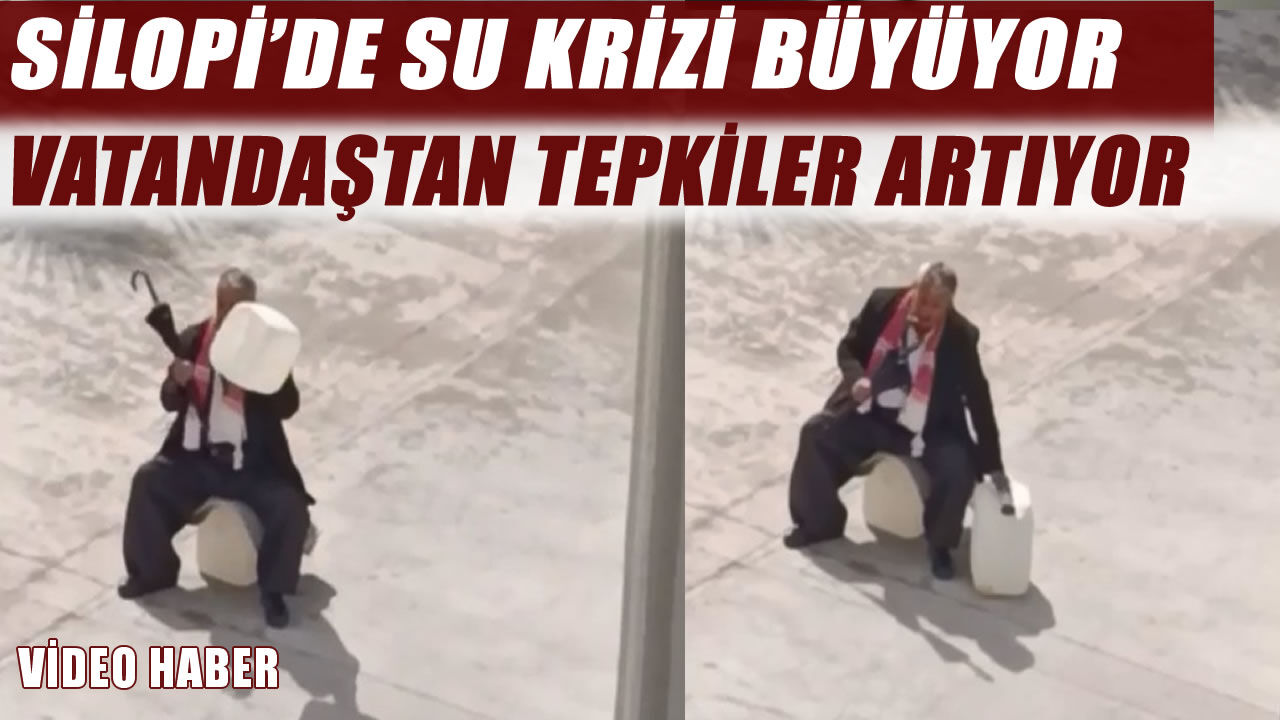 Silopi’de su isyanı, boş bidonla belediye önünde eylem