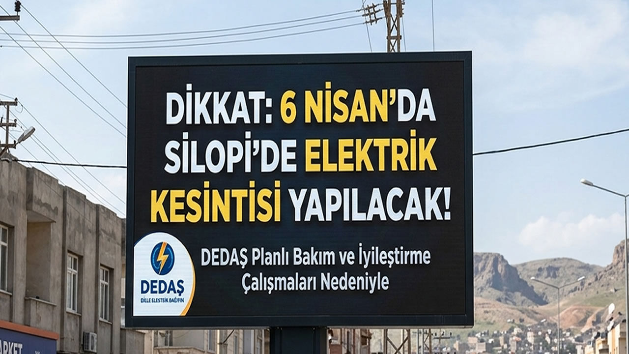 Yarın Silopi’de elektrikler kesilecek, işte kesinti saatleri