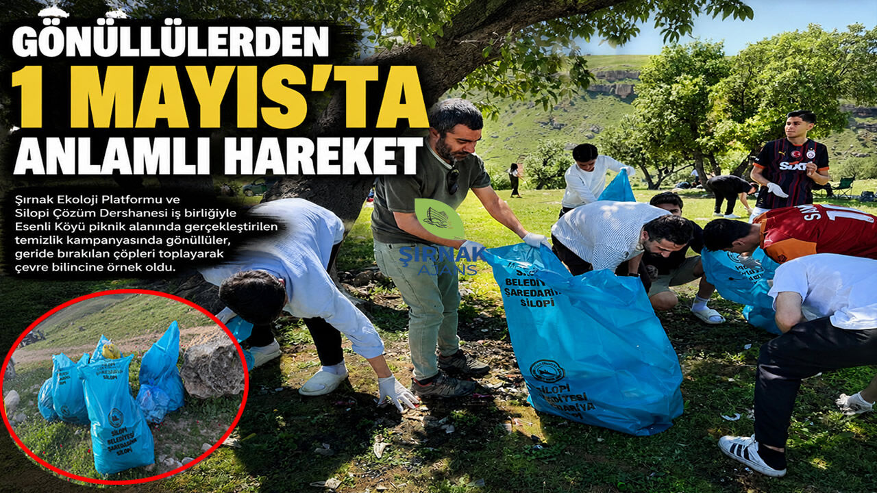 Şırnak’ta gönüllülerden 1 Mayıs’ta anlamlı hareket