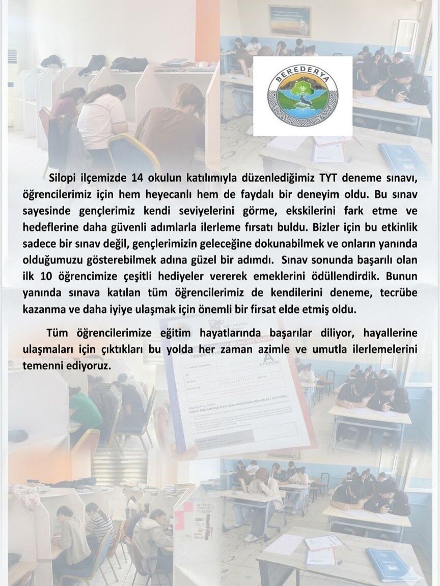 Bugün Derneğimiz Tarafından 1000 Öğrencinin Katılımıyla Gerçekleştirilen Ödüllü Deneme Sınavımız (3)