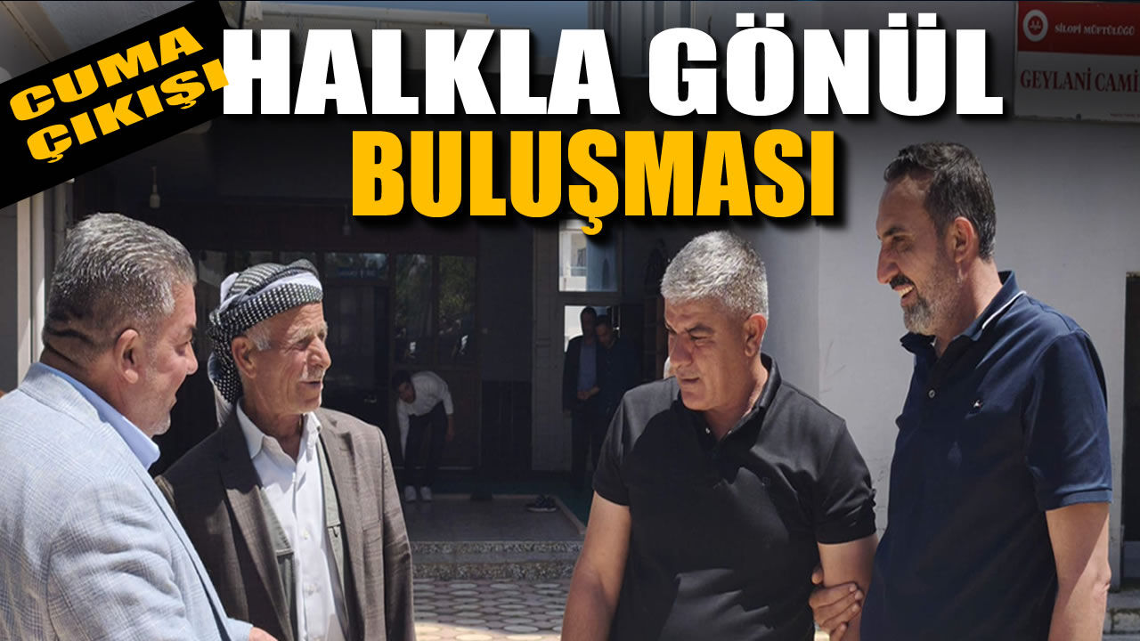 Cuma çıkışı halkla gönül buluşması