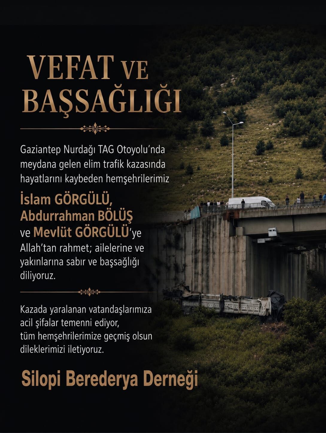 Trafik Kazası Başsağlığı (1)