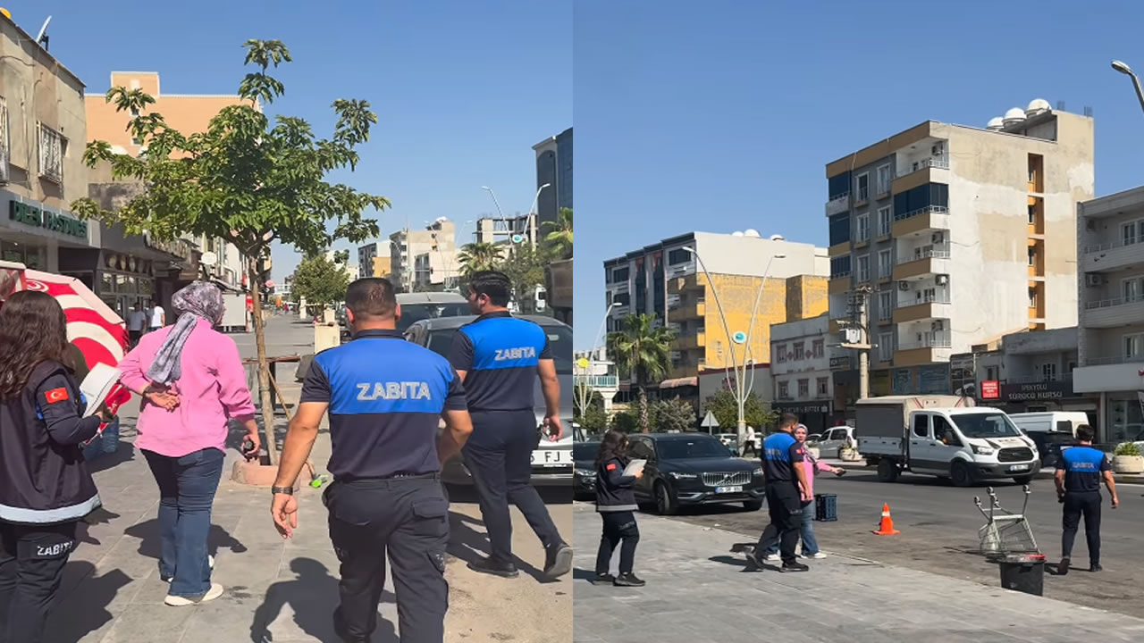 Silopi'de yaya yollarının işgaline geçit yok
