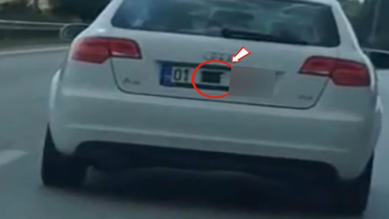 Otoyolda plaka gizleyerek seyreden araca 140 bin TL ceza