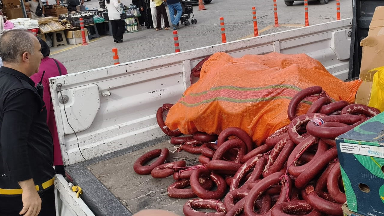 230 kilo sucuk ve 150 kilo peynir imha edilecek