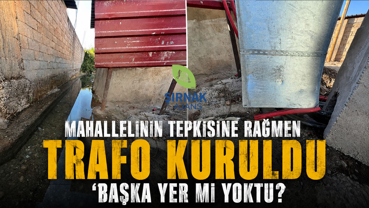 Mahallelinin tepkisine rağmen trafo kuruldu 'Başka yer mi yoktu?'