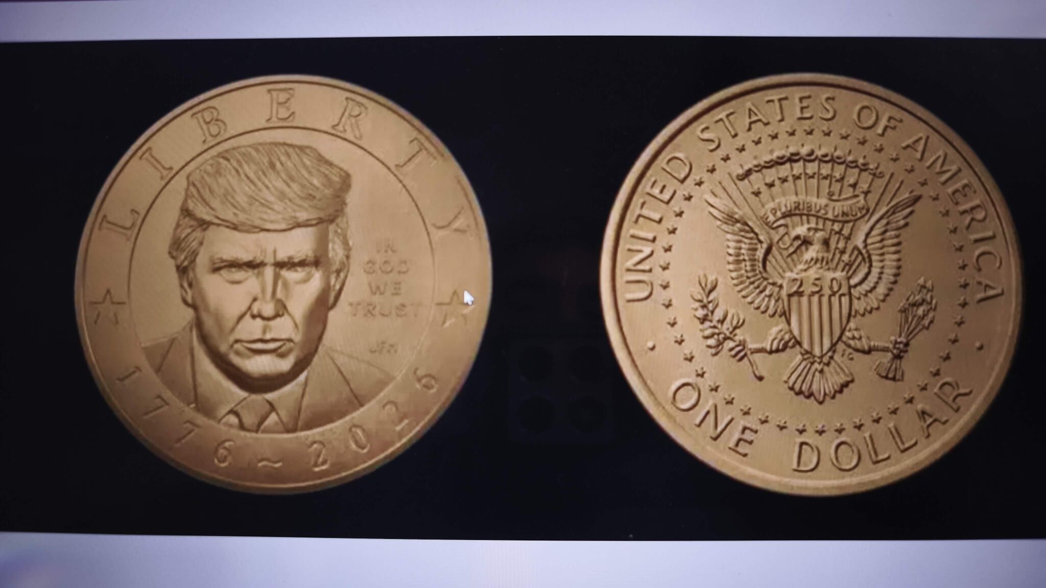 Trump'ın Portresi 1 Dolarlık Madeni Paralara Basıldı