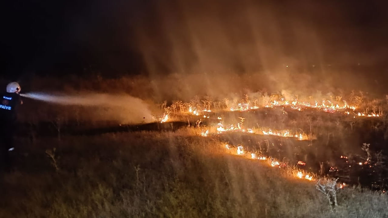Van'da örtü üstü yangını