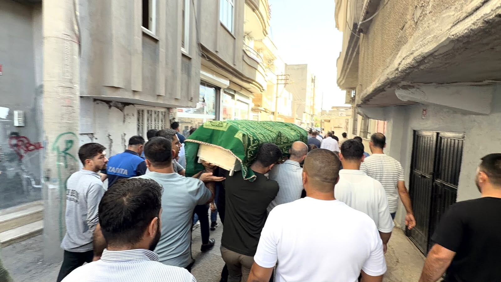 Cizre Belediyesi çalışanı Salih Manış son yolculuğuna uğurlandı