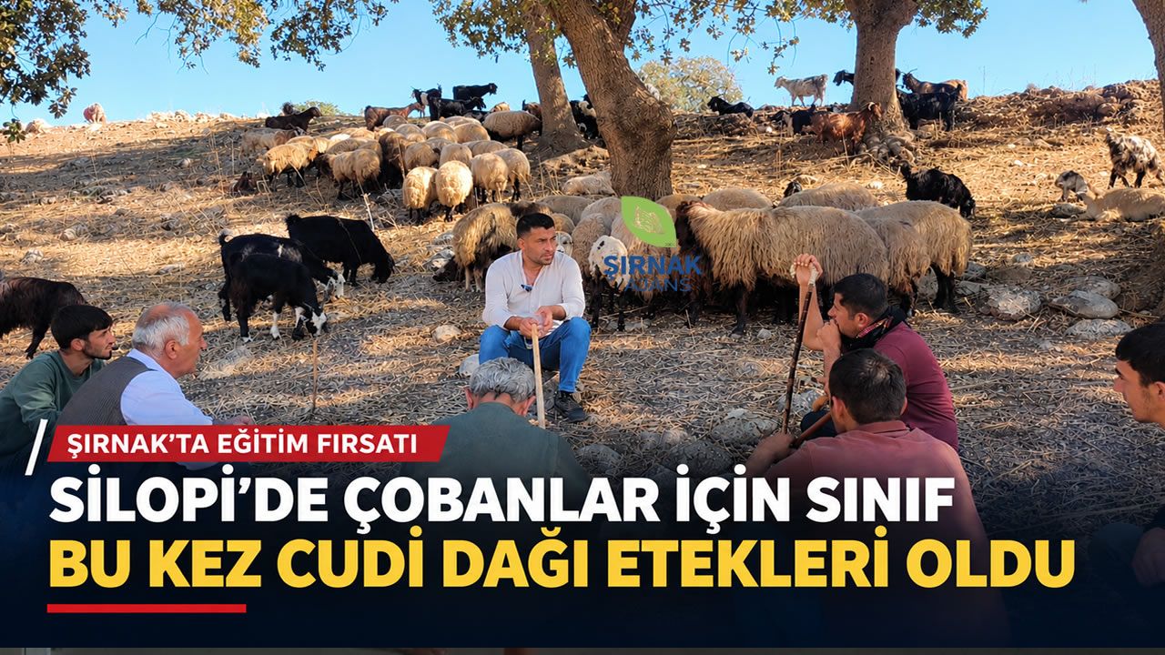 Cudi Dağı eteklerinde çobanlara uygulamalı eğitim